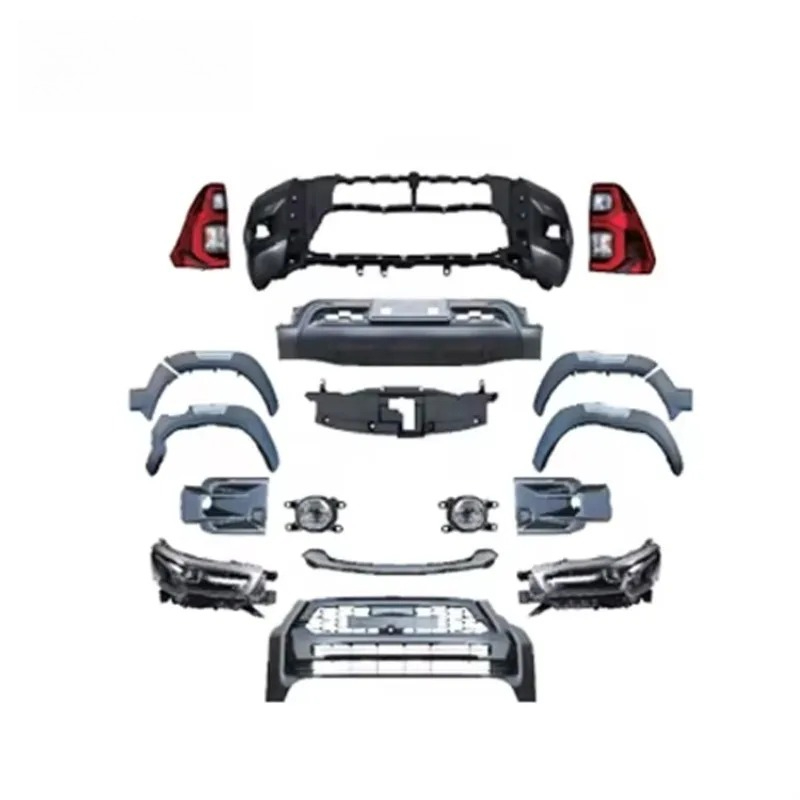 Auto Repair Shop For Toyota - トヨタ ハイラックス 2016-2021用フロントバンパーキット - 純正適合、直接取り付け、自動車修理工場向けの頑丈な自動車ボディパーツ