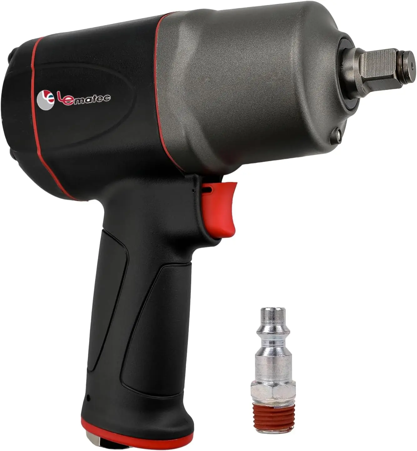 Pneumatic Impact Wrench - 1/2インチエアインパクトレンチ 1000 ft-lbs、ツインハンマーエアガン | 8500 RPM