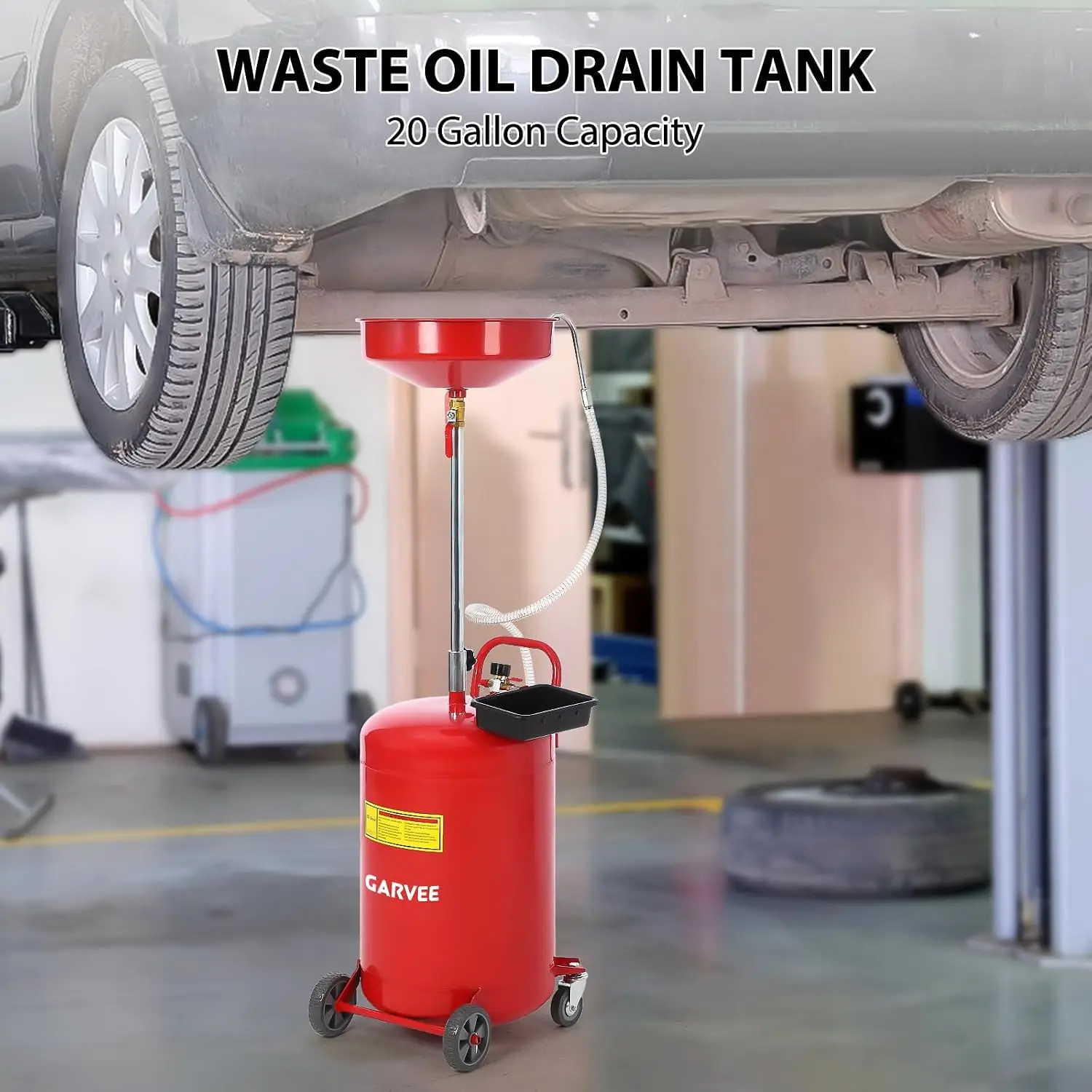 20ガロン廃油排出タンク、ポータブルオイル排出容器、エア式ド - Oil Drain Tank のレビューと価格