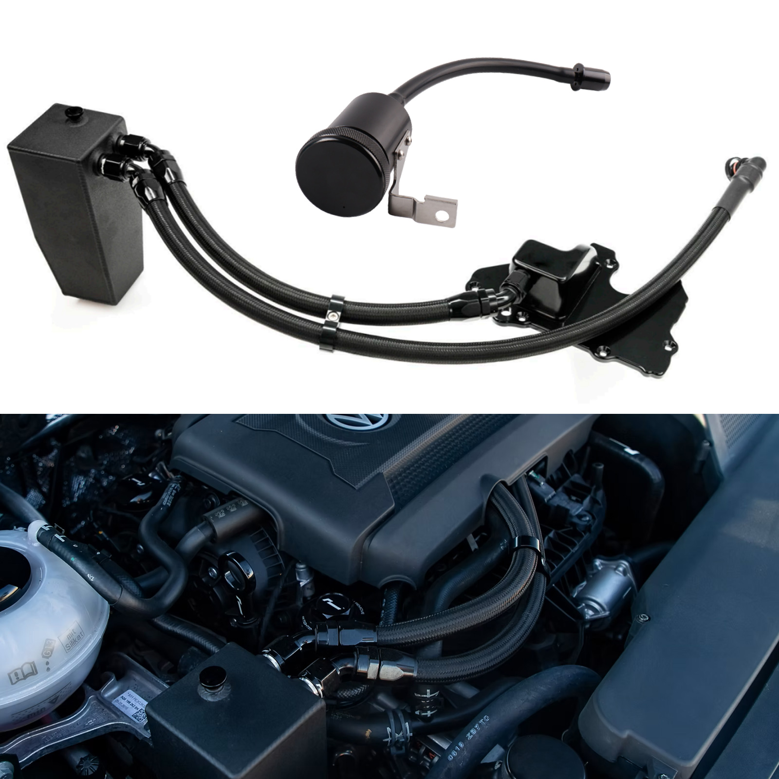 アルミ製オイルキャッチタンクキット+ウォッシャーボトル SE - Oil Drain Tank のレビューと価格