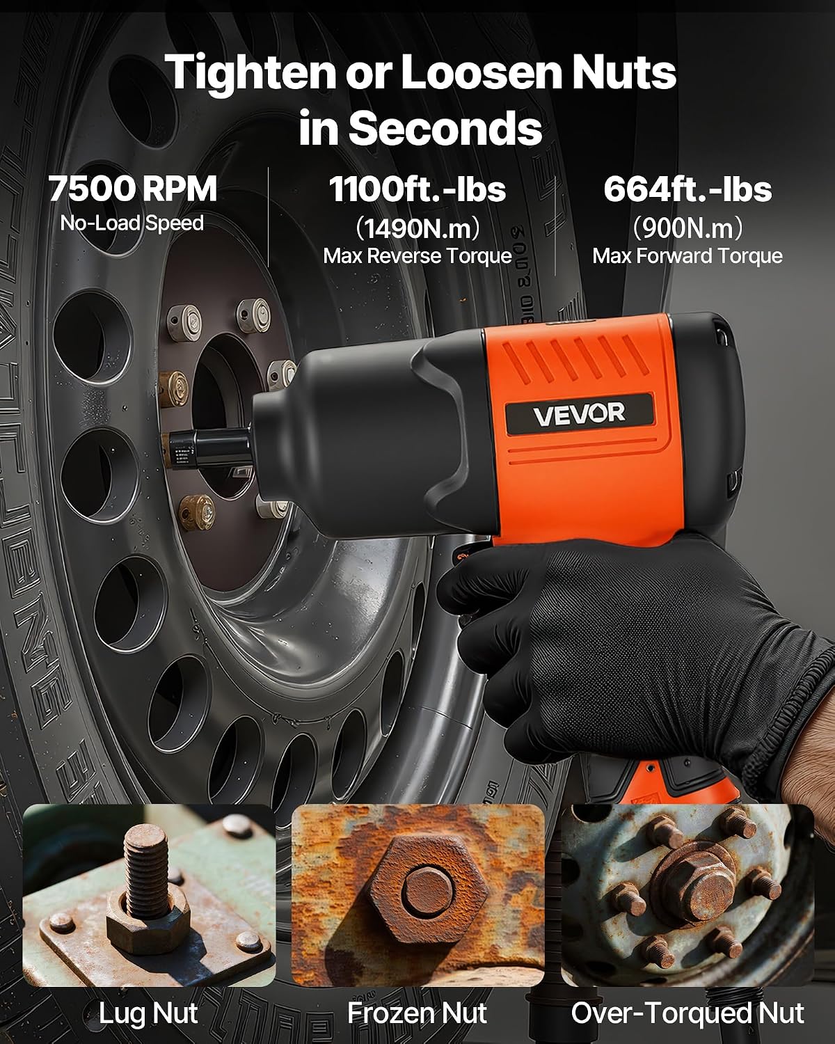 エアインパクトレンチ、1/2インチドライブ空気圧式インパクト - Pneumatic Impact Wrench のレビューと価格