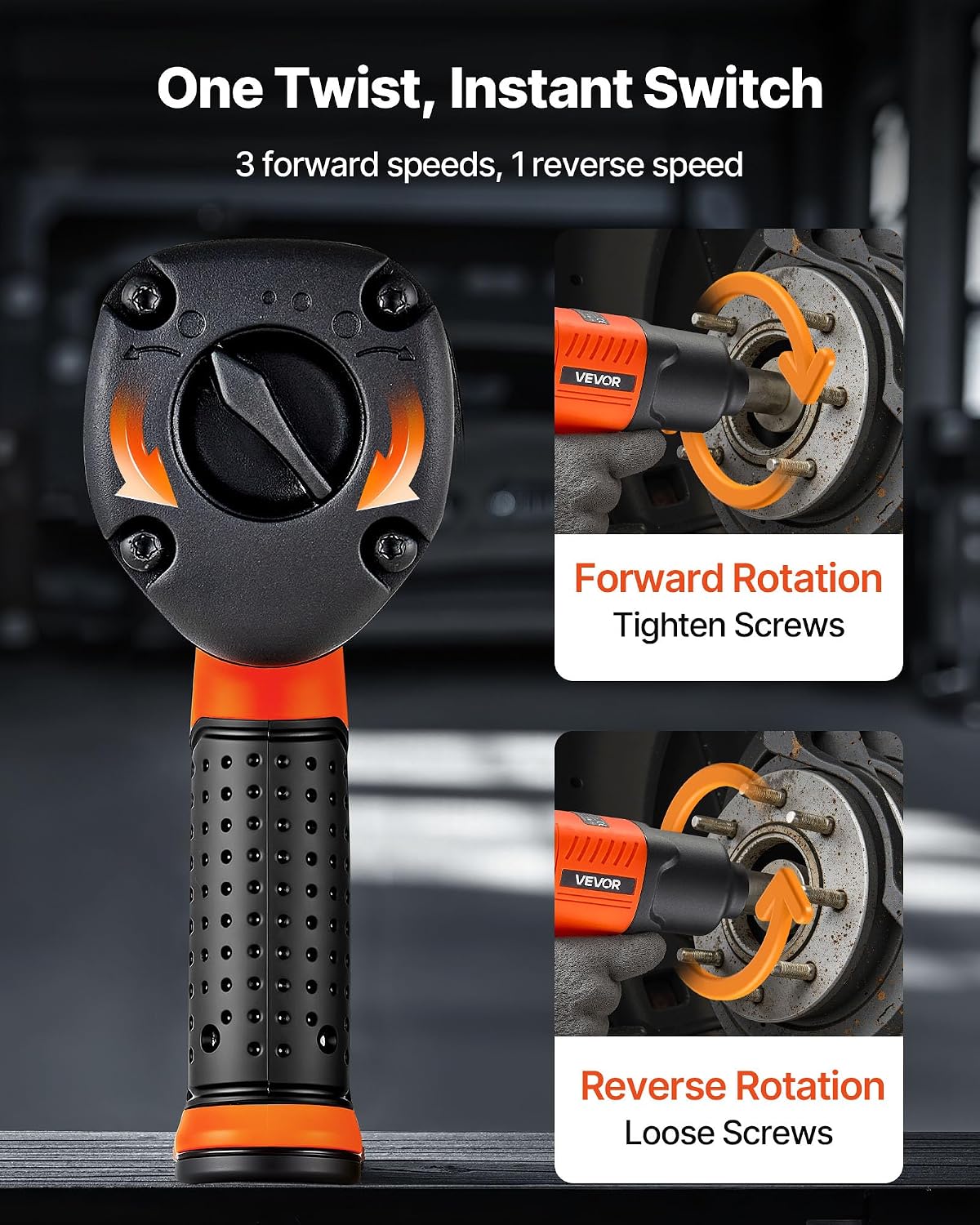 エアインパクトレンチ、1/2インチドライブ空気圧式インパクト - Pneumatic Impact Wrench のレビューと価格