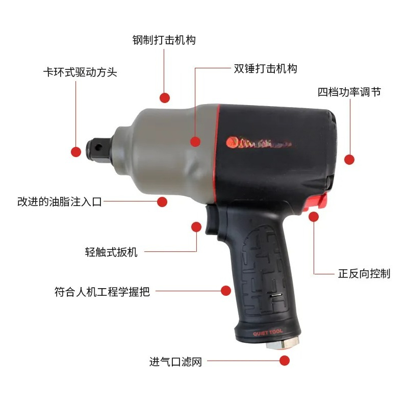 インガソール・ランド AW45QMX エアインパクトレンチ  - Pneumatic Impact Wrench のレビューと価格