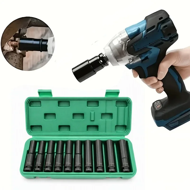 10個入り 1/2インチドライブ メトリックディープインパク - Pneumatic Impact Wrench のレビューと価格