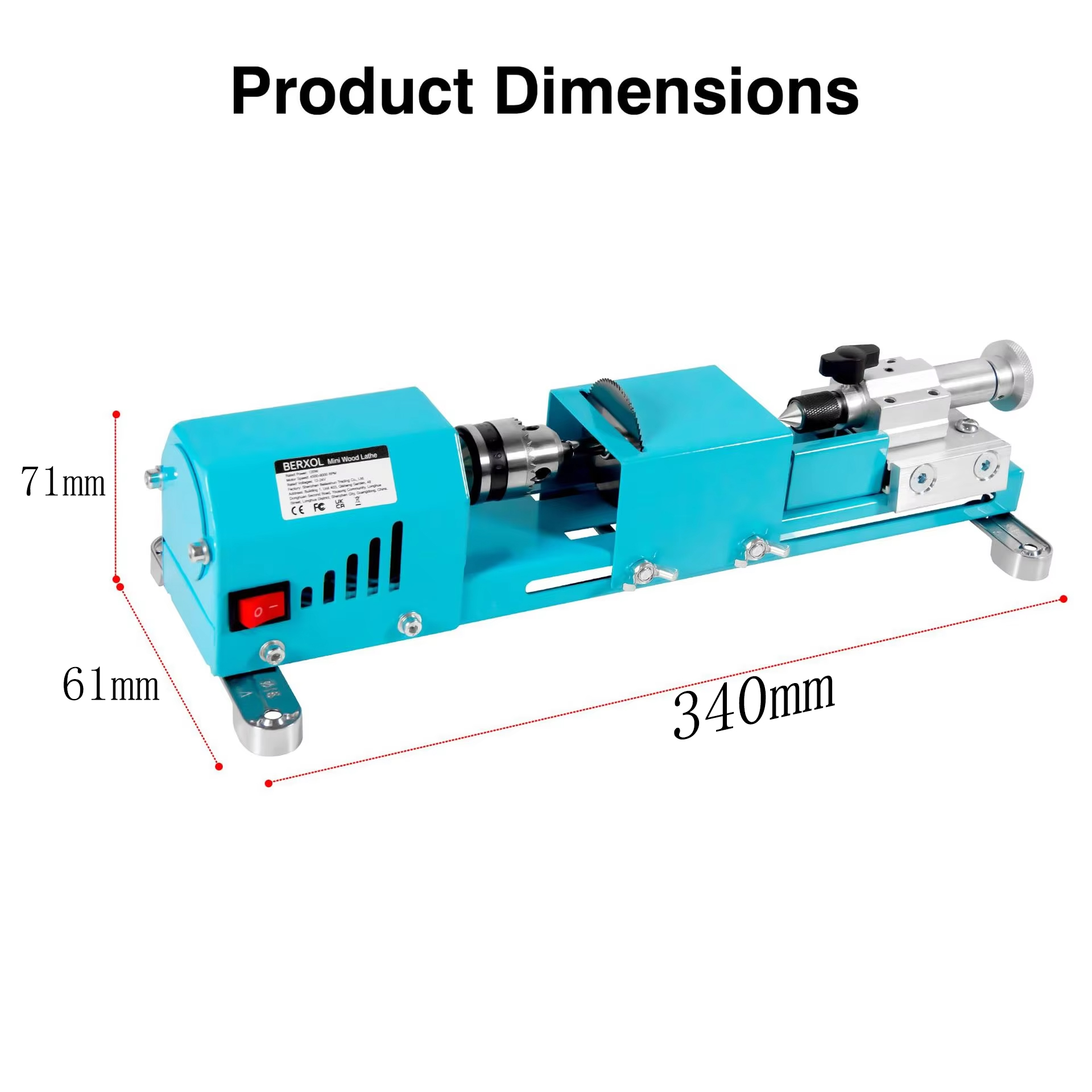 新型電動ミニ木工旋盤 - ビーズ研磨、研磨、ビーズ加工、木工 - Brake Drum Lathe のレビューと価格