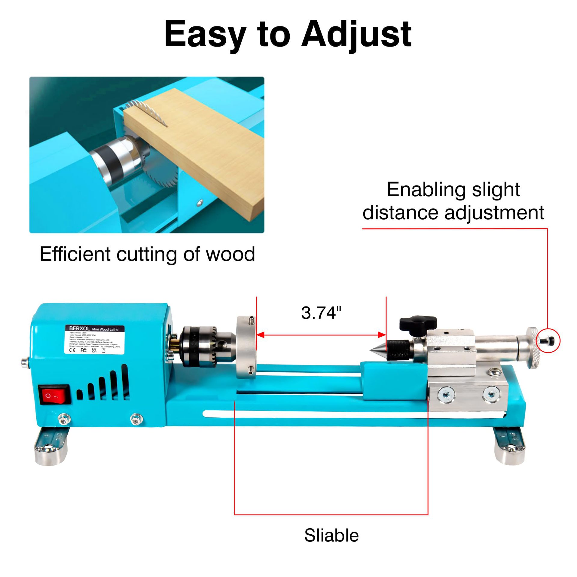 新型電動ミニ木工旋盤 - ビーズ研磨、研磨、ビーズ加工、木工 - Brake Drum Lathe のレビューと価格