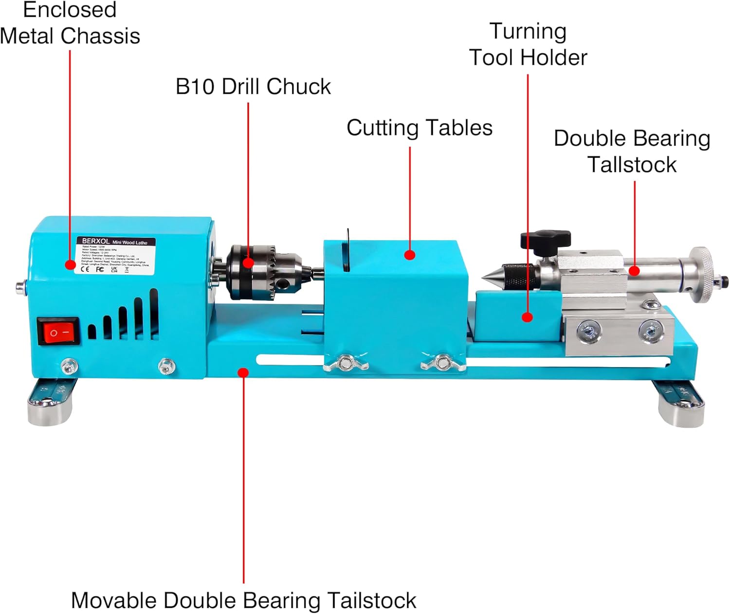新型電動ミニ木工旋盤 - ビーズ研磨、研磨、ビーズ加工、木工 - Brake Drum Lathe のレビューと価格