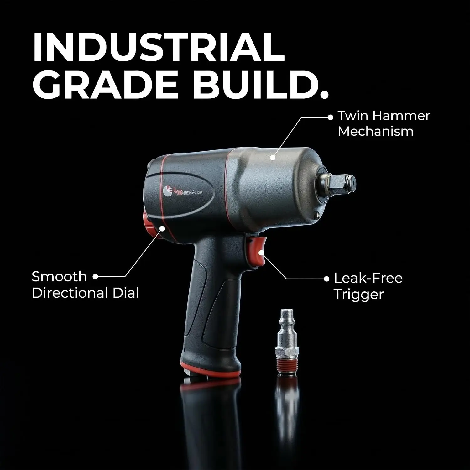 1/2インチエアインパクトレンチ 1000 ft-lbs、ツ - Pneumatic Impact Wrench のレビューと価格