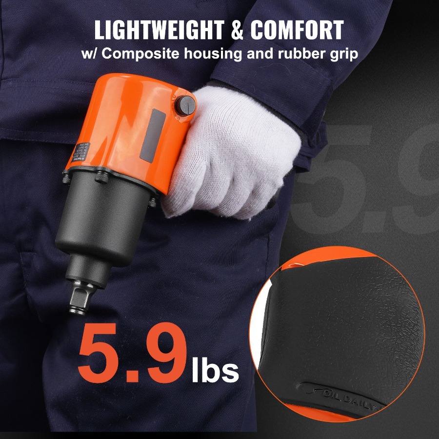 エアインパクトレンチ 1/2インチドライブ 空気圧工具 自動 - Pneumatic Impact Wrench のレビューと価格