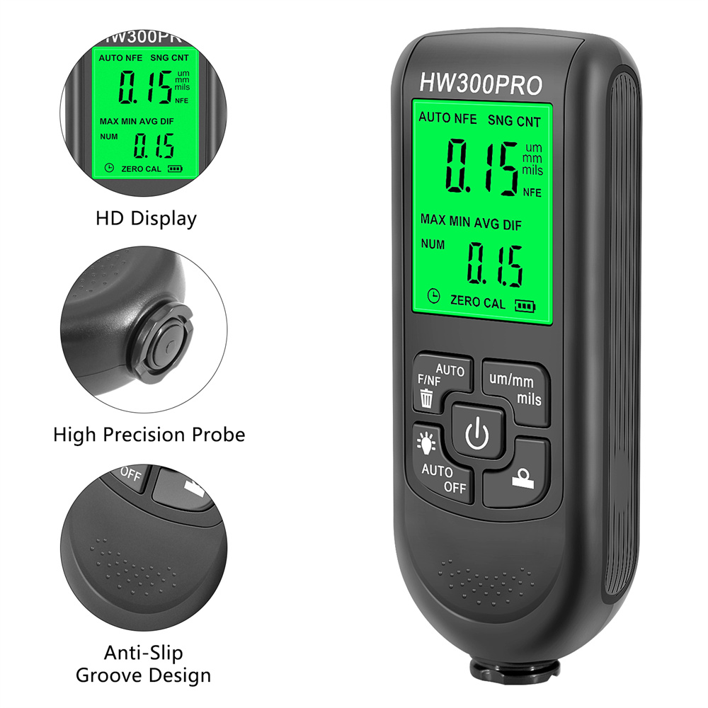 HW-300PRO コーティング厚さ計、LEDデジタル自動車 - Paint Thickness Gauge のレビューと価格
